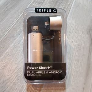 Triple C Power Shot + Dual Apple & Android Charger